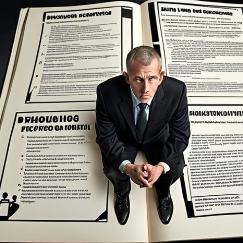 Home 4 **Ethical Dilemma:** A business coach facing a moral crossroads, deciding whether to support a client's questionable business practice or uphold their own ethical values. Depict the coach in a moment of contemplation, surrounded by ethical codes and documents.